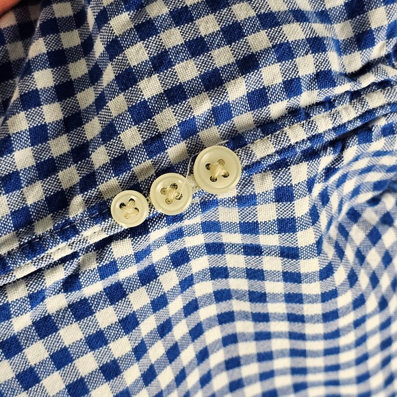 Ralph Lauren Flannel Shirt Mens XL Blue Plaid Classic Long Sleeve Button Down - Picture 4 of 7